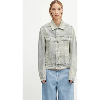 Bavlněná džínová bunda Rick Owens DRKSHDW Trucker Worker, M, šedá, 09X