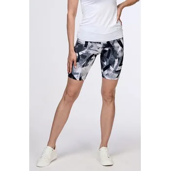 Dámské kraťasy Delší sportovní bíločerné dámské kraťasy 252 velikost XL