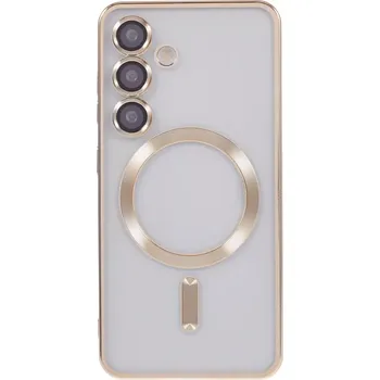 Pouzdro na mobilní telefon Kryt na Samsung Galaxy S24+ s podporou MAGSAFE zlatý