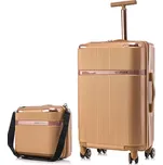 SEMI LINE Sada kufru a tašky T5667 Gold 2-set S+M