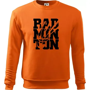Pánská mikina Badminton nápis - Mikina Essential pánská - XL ( Oranžová )