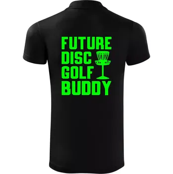 Pánská košile Future disc golf buddy - Polokošile Victory sportovní (dresovina) - M ( Černá )