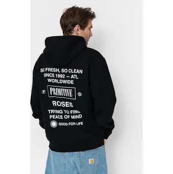 Pánská mikina Primitive Stripes HD (black) XL, černá