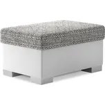 Šedo-bílý taburet RELTO s úložným prostorem 85x55 cm 228264088