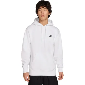 Pánská mikina Pánská mikina přes hlavu Nike CLUB BB PO HOODIE bílá FN3859-100 - XS | UK 8,5 | US 11