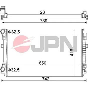 Chladič motoru Chladič, chlazení motoru JPN 60C9069-JPN