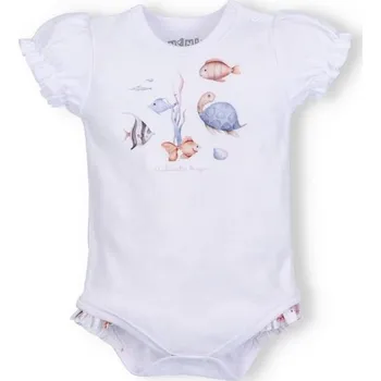 Kojenecký body NINI Body krátký rukáv Ocean Girl BÍLÉ - 80