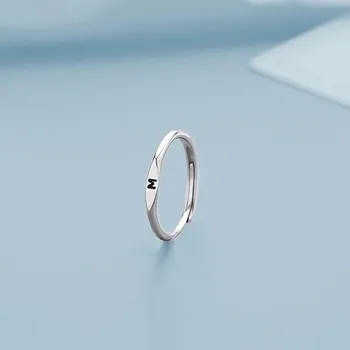 Prsten Minimalistický nastavitelný prsten s písmenem | dámský doplněk - RI23Y0143-M