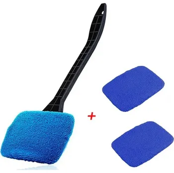 Čistič autoskla Dlouhá rukojeť a utěrka na sklo | čistič oken, čistič skla - Modré sady