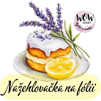 Nažehlovačky na fólii Nažehlovačka na fólii, LEVANDULE zákusek, 8,9x8,8cm /ks