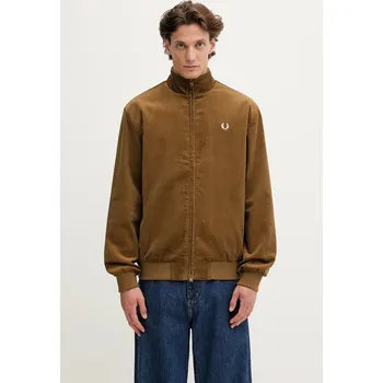 Pánská bunda Manšestrová bunda Fred Perry, M, hnědá, 88X