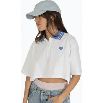 Dámské tričko Dámské polo tričko Kaotiko Broken Heart white