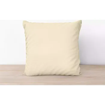 Povlečení Bavlněný povlak na polštář Smetanový 70x90