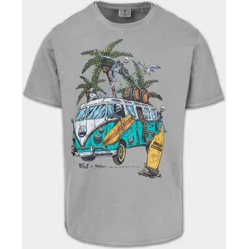 Pánské oblečení PitBull West Coast Triko OPEN BEACH - šedé - PWC_PTOPNBEACH190_GREY Velikosti: M