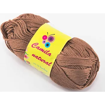 Příze Příze Camila natural - oříškově hnědá - číslo barvy 218