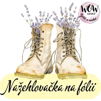 Nažehlovačky na fólii Nažehlovačka na fólii, LEVANDULE boty, 8,7x8,8cm /ks