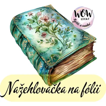 Nažehlovačky na fólii Nažehlovačka na fólii, KNIHA herbář, 6,6x5,5cm /ks