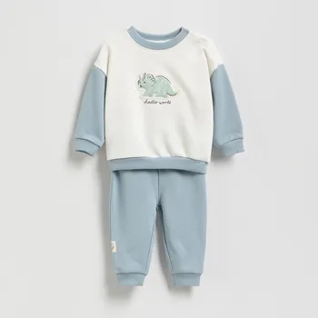 Chlapecká mikina Reserved - Bavlněná sada - bleděmodrá - 380FP-05X - 380FP-05X-74