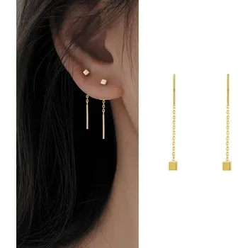 Náušnice Růžové visací náušnice se zirkonem | dámské šperky 2 ks - 19