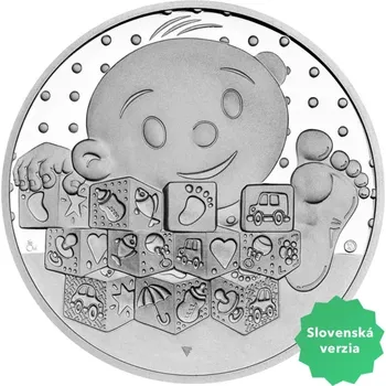 Slovenský tolar k narození dítěte 2024 s věnováním proof | 29 g
