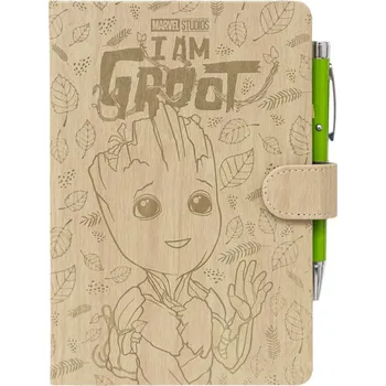 Poznámkový blok se svítící propiskou Marvel|Guardians Of The Galaxy|Strážci Galaxie: Groot (14,8 x 21,0 cm)