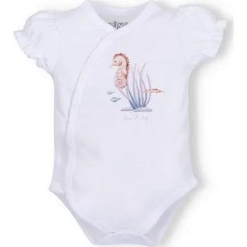 NINI Zavinovací body krátký rukáv Ocean Girl BÍLÉ - 68