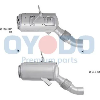 Filtr pevných částic Filtr sazových částic, výfukový systém OYODO 20N0011-OYO