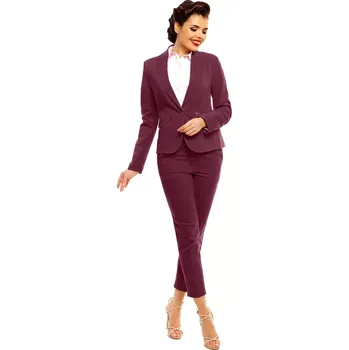 Dámské sako Dámské sako model 140574 - Cabba vínová 46