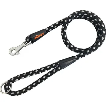 Vodítko pro psa BAFPET Lanové vodítko UZLÍK (14 mm, 150 cm) - Šedá