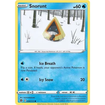 Karetní hra Snorunt - 34/172 - Brilliant Stars Typ karty: Reverse Holo