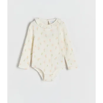 Kojenecký body Reserved - Vzorované body - krémová - 7946E-01X - 7946E-01X-86-2