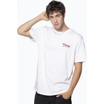 Pánské tričko Kaotiko M / C Washed Tropical Bar white