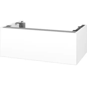 Deska pod umyvadlo Dřevojas Doplňková skříňka pod desku DSD SZZ1 80 (výška 30 cm) - N01 Bílá lesk / L01 Bílá vysoký lesk