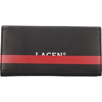 Peněženka Dámská kožená peněženka Lagen Marite - černo-červená