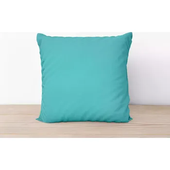 Povlak na dekorativní polštářek Bavlněný povlak na polštář Tyrkysový 50x50