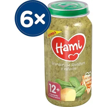 HAMI Brambory se špenátem a kuřecím 6× 250 g