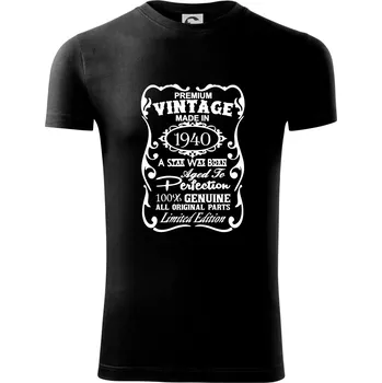 Vintage Etiketa - 1940 - Viper FIT - Pánské zůžené tričko - L ( Černá )