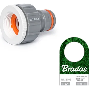 Zahradní hadice Bradas WHITE LINE konektor na kohoutek GW 1"/ 3/4" POWER JET