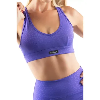 Podprsenka SPORTOVNÍ PODPRSENKA LEOPARD 2.0 PURPLE BLUE XL