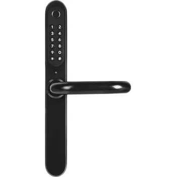 Dveřní kování Dveřní klika s ovladačem přístupu EURA ELH-30H4 černá