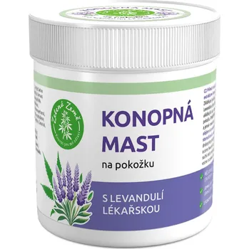 Bylinná léčivá mast Zelená Země Konopná mast s levandulí 100 ml
