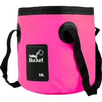 kbelík Skládací přenosný kbelík na vodu | cestovní kbelík, kempingové vybavení - Růžový