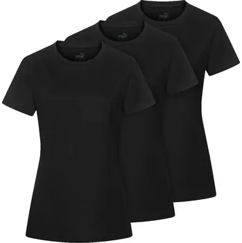 Dámské spodní prádlo Balení 3 ks dámských triček PUMA Base Black 3-pack L
