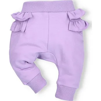 Kojenecké oblečení NINI Tepláčky s volánky Ocean Girl LILA - 62