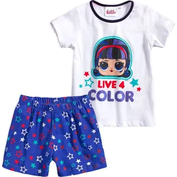 Dívčí pyžamo Sun City Dívčí pyžamo L.O.L. live 4 color krátké Barva: Bílomodrá, Velikost: 122