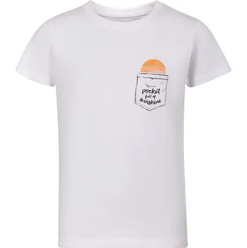 Chlapecké tričko Dětské bavlněné triko ALPINE PRO Sumeko bílé Velikost: 152-158