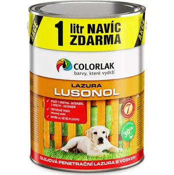 Lak na dřevo LUSONOL S 1023 4l+1l ZDARMA - 5l - 0023 teak