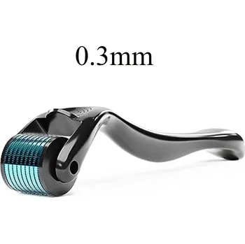 Vlasová regenerace Derma váleček pro růst vousů a vlasů | péče o pleť, aktivátor růstu - modrý 0.3mm