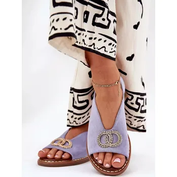 Dámské sandále Dásmské sandály A8228 fialové - Yolera 37