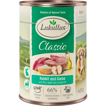 Krmivo pro psa 24x400g Lukullus - Králík & zvěřina